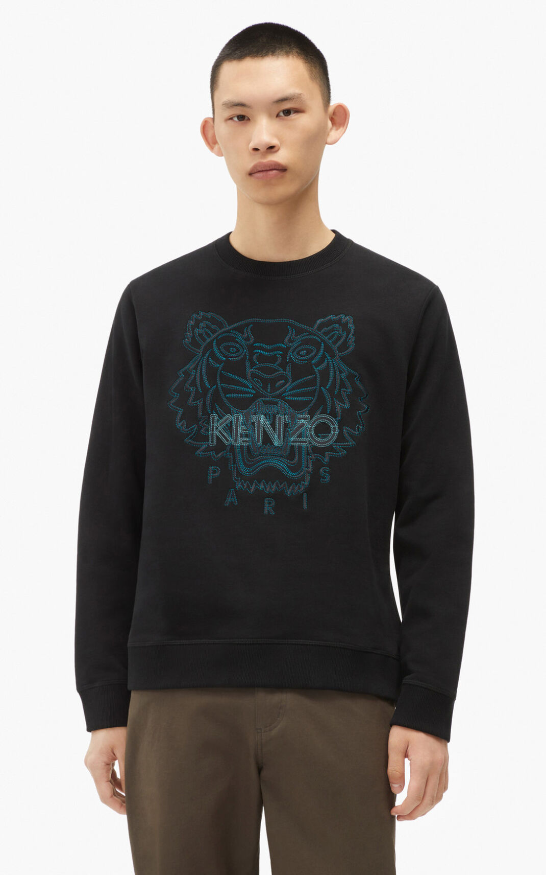 Kenzo Tiger Sweatshirt Herre - Sort DK-280436